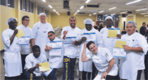 Chefs-Lisa-Dombroski-and-Andrew-Martin-with-the-Graduating-call-of-Quentin-Cooks
