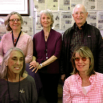 San Quentin News Advisers Jan Perry, Linda Xiques, Steve McNamara Bottom: Joan Lisetor and Nikki