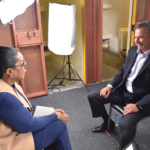 Oprah Winfrey interviewing Secretary Scott Kernan