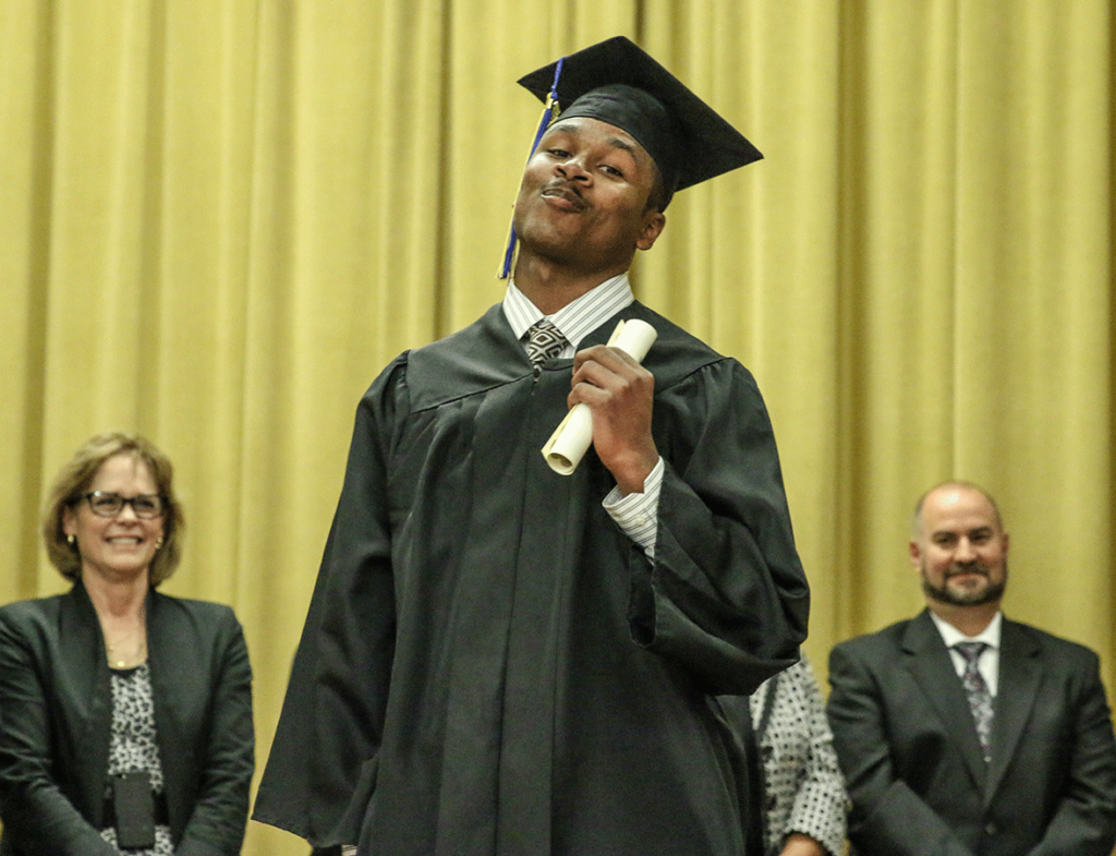 Fifteen students graduated Johanna Boss High School inside the OH Close Youth Correctional Facility Oct. 20. The youth celebrated the occasion with attending family and DJJ staff