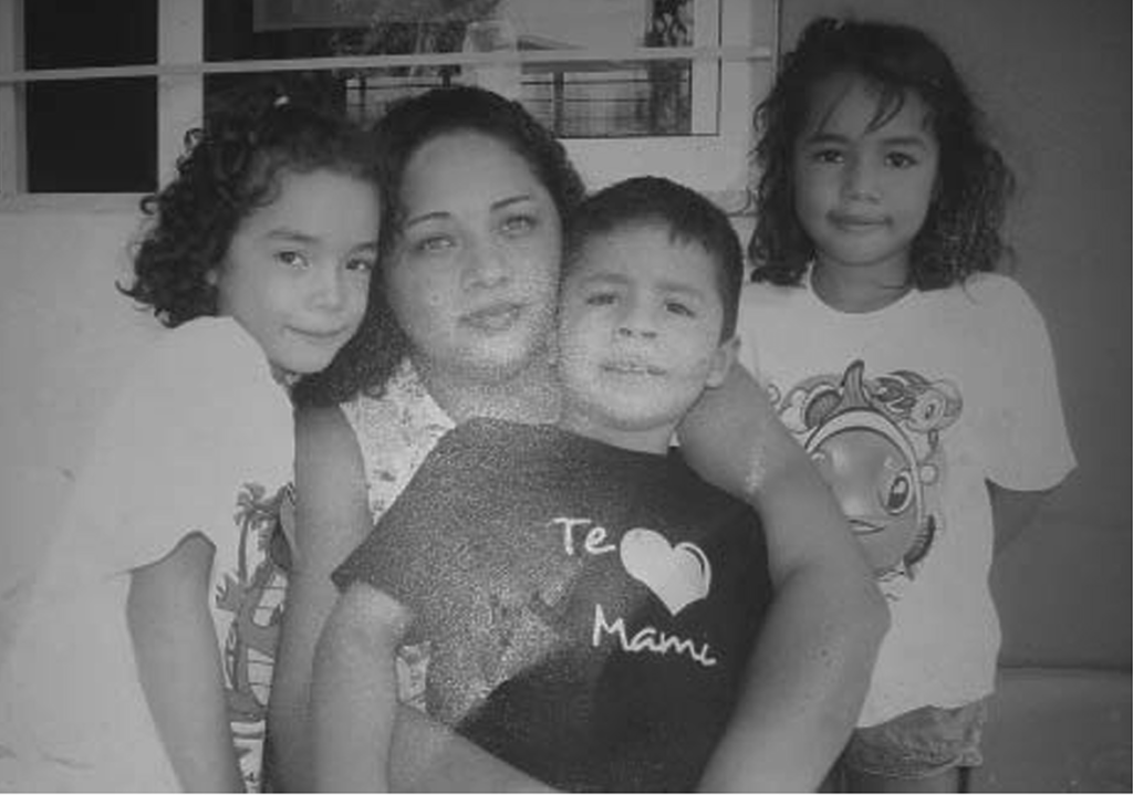 Veronica Zepeda and her children