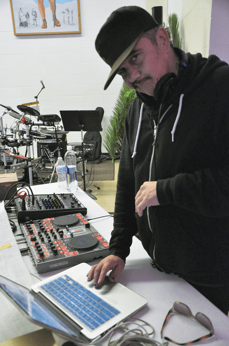 DJ Kraig mixing his beatsexploitation.
