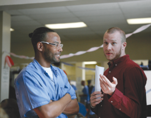 Lemar Harrison with PUP Coordinator Neil Terpkosh