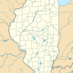 USA Illinois location map
