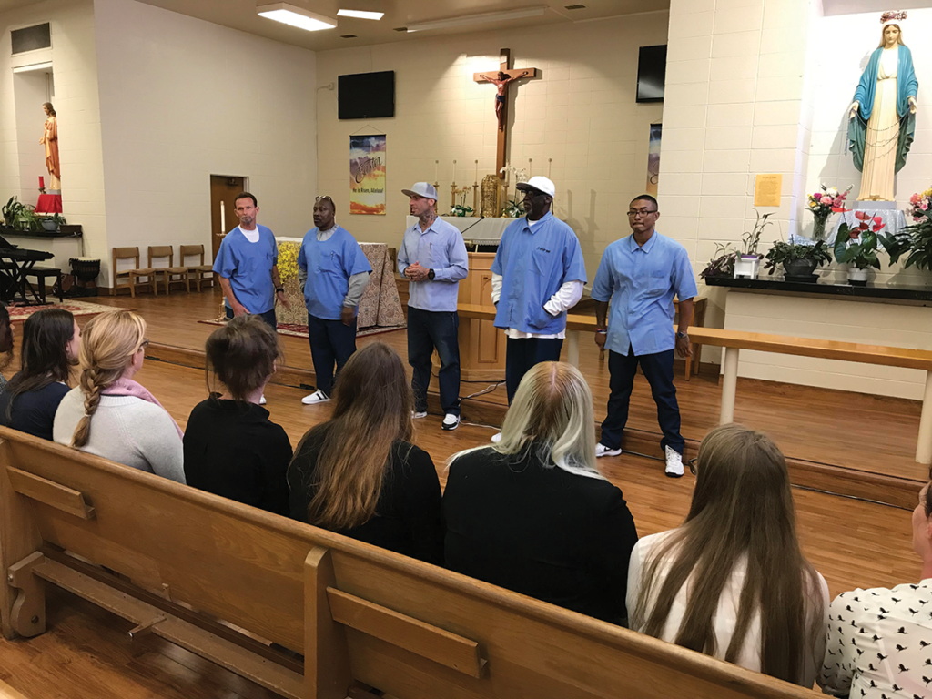 SQ Tour guides speak about prison experiences to Derby law school