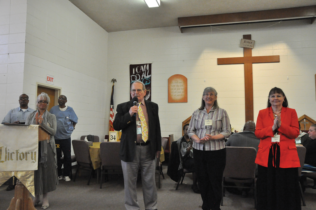 Tiburon Baptist Church volunteers John Eagan, Susie Erin & Sanet Allen