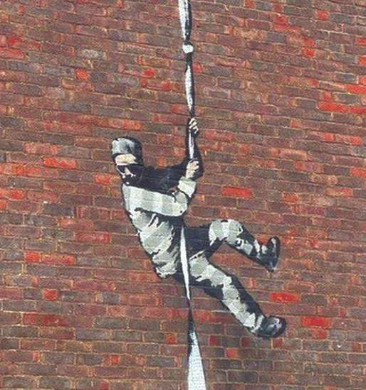 Banksy mural turns old British jail into historic treasure