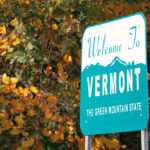 Vermont state welcome sign