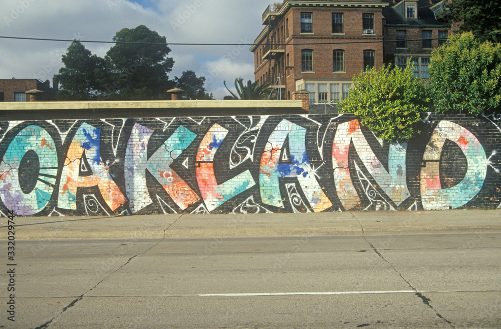 Graffiti on the streets of Oakland, California