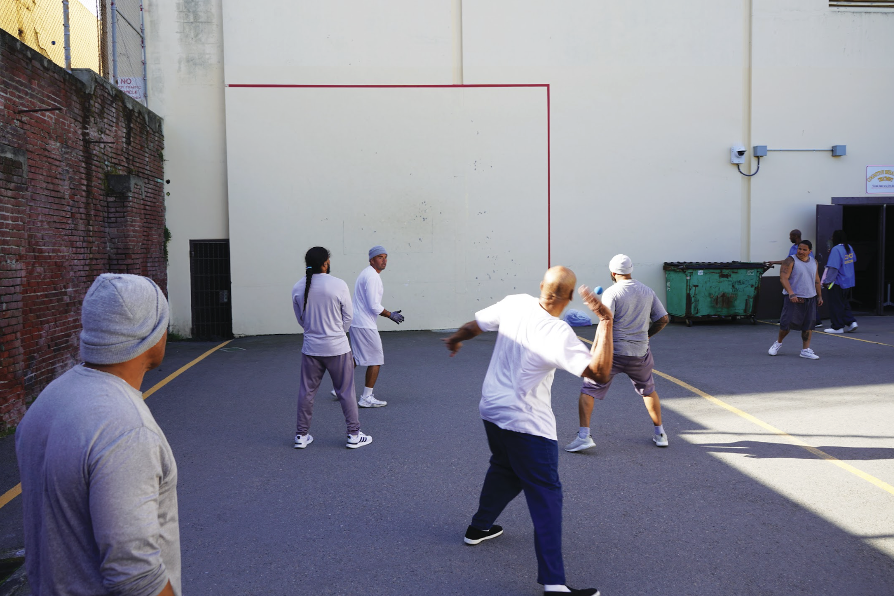 Handballers double-up with only one court available
