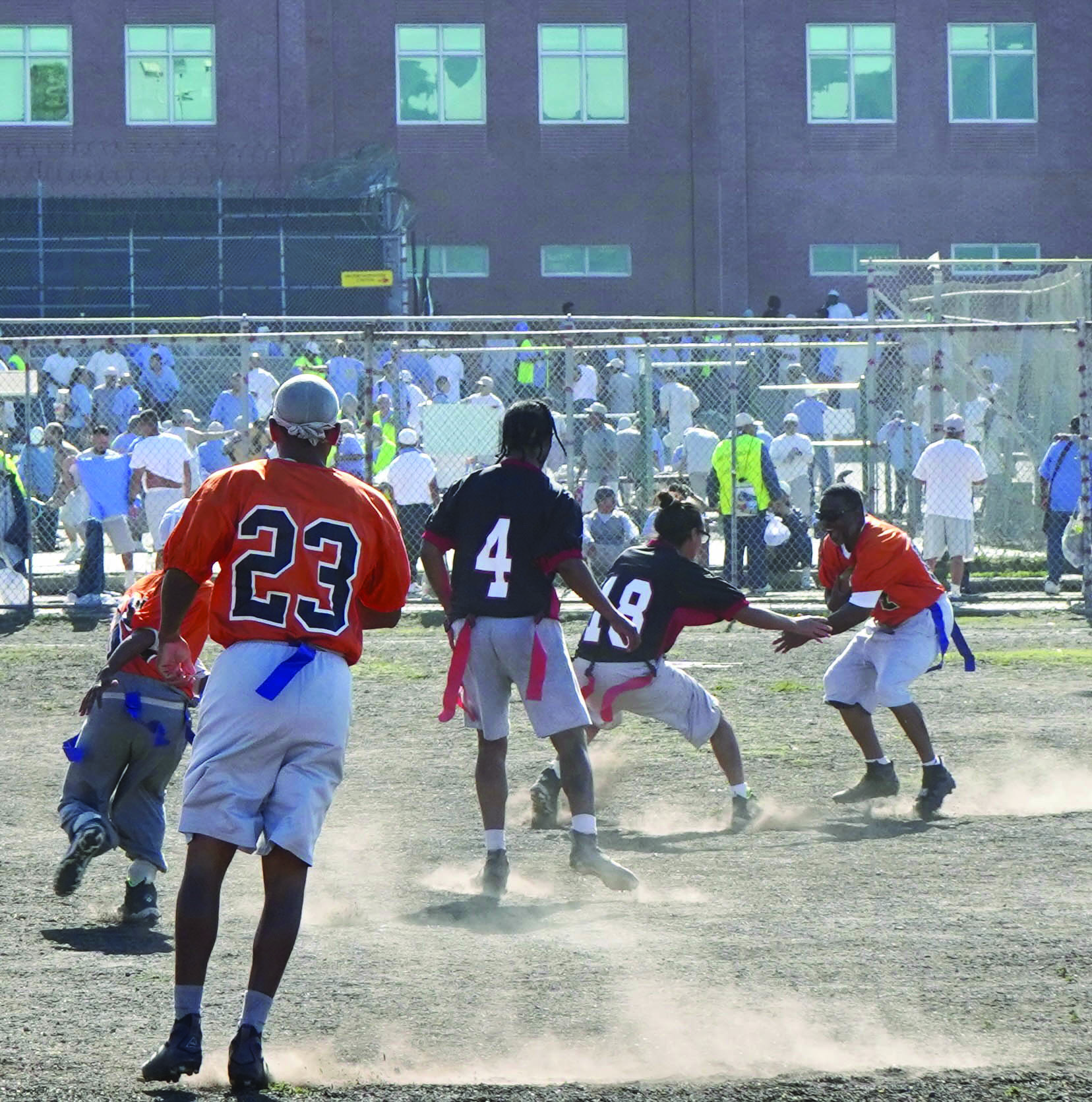 Flag football match-ups competitive and high scoring