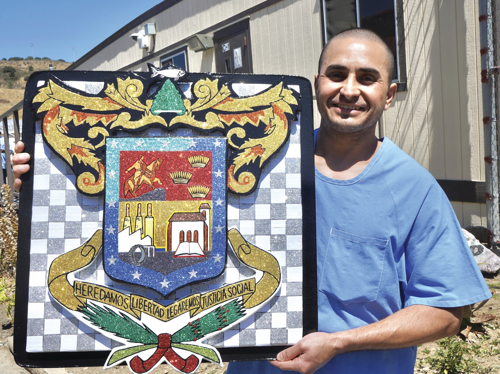 Thousands of hours dedicated to create replica coat of arms