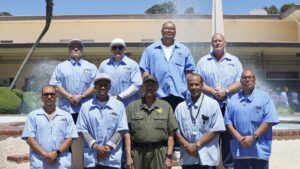 Resident strike team cleans up biohazards