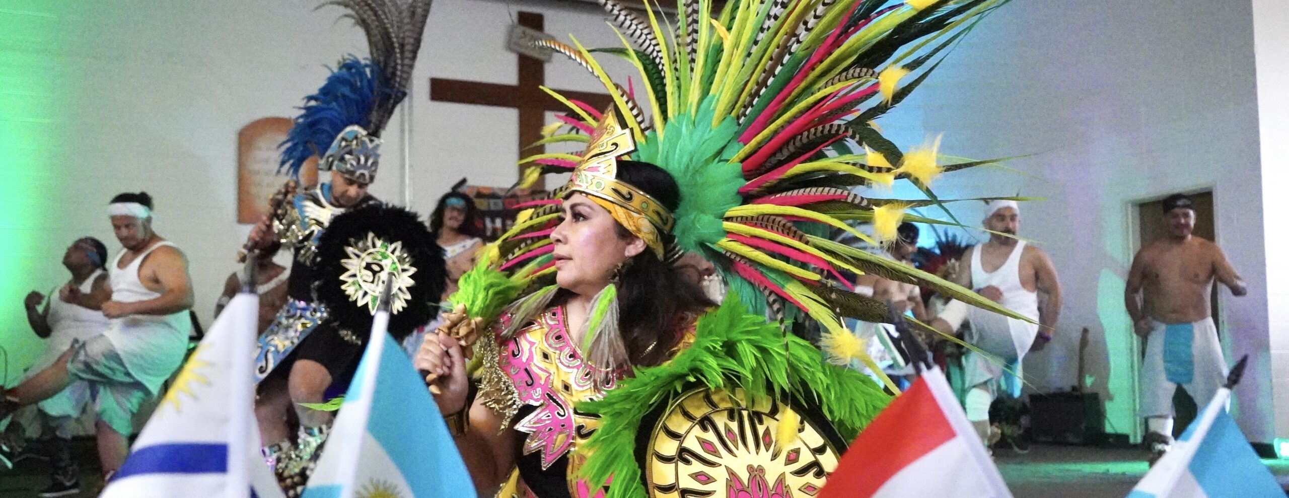 Aztec dancers connect with culture, religion, identity, heritage