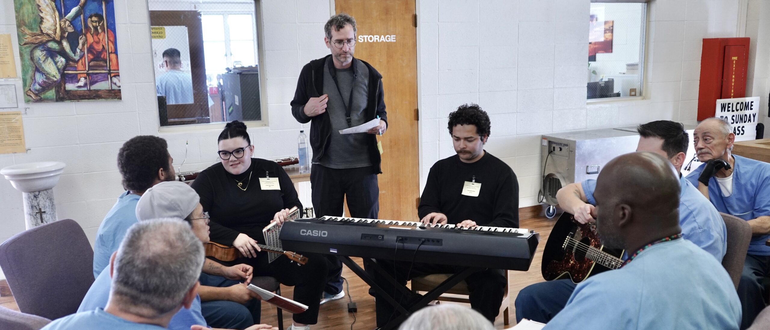 Musical talents collaborate in San Quentin, perform original songs