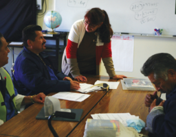 Ms. Stanciu began working
with the incarcerated as a
teacher at California Medical
Facility in Vacaville. She
began serving the San Quentin
community in December, 2021.