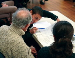 The event’s three-judge panel weighs the merits of each team’s contributions